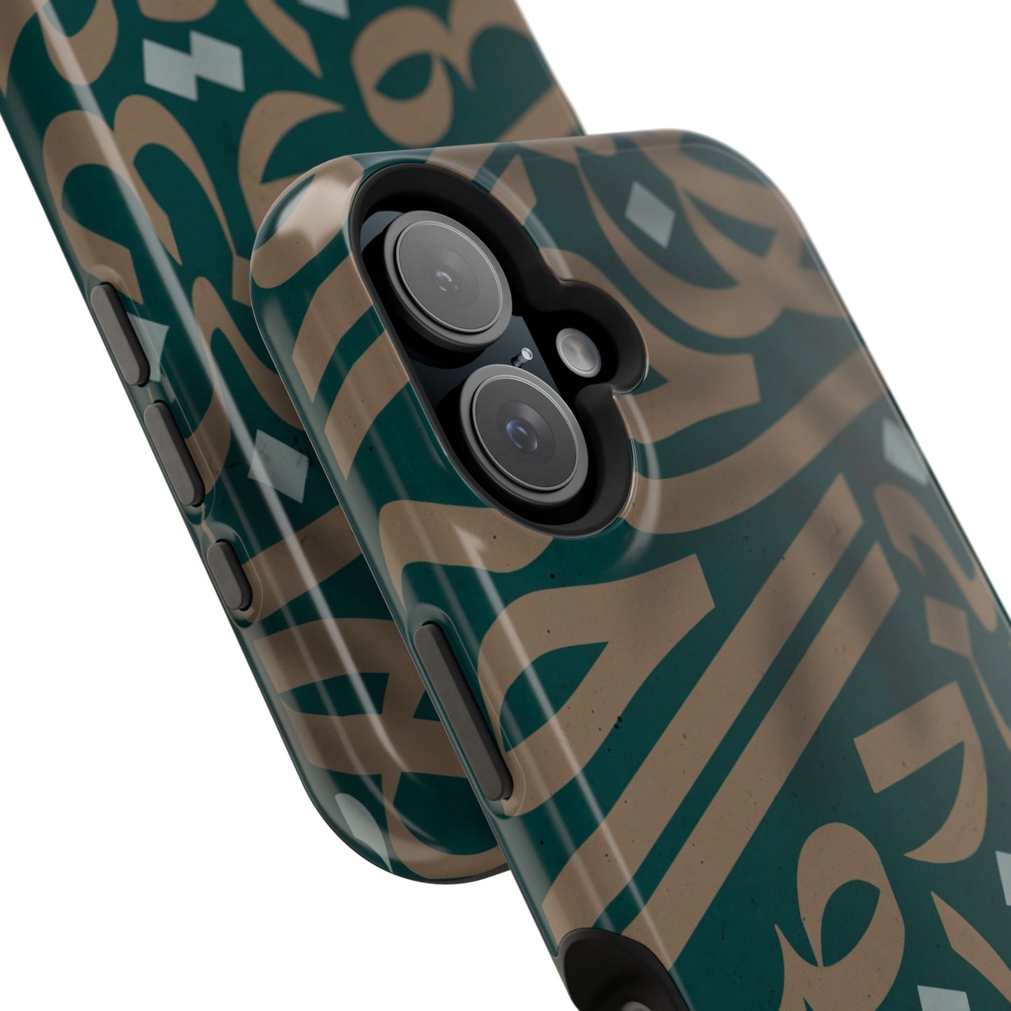 Gold and Green Arabic Calligraphy Design - Iphone Magnetic Tough Case