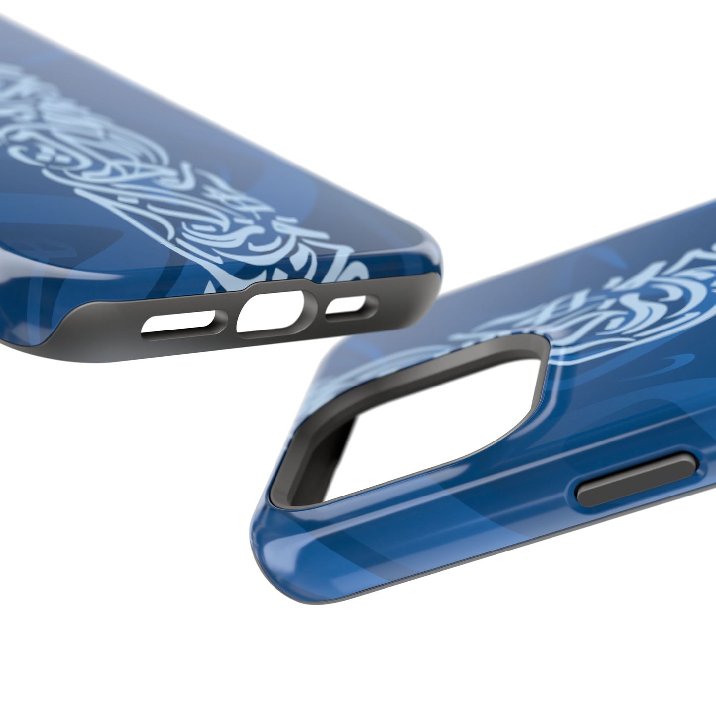 Arabic Blue Calligraphy Design Iphone Magnetic Tough Case