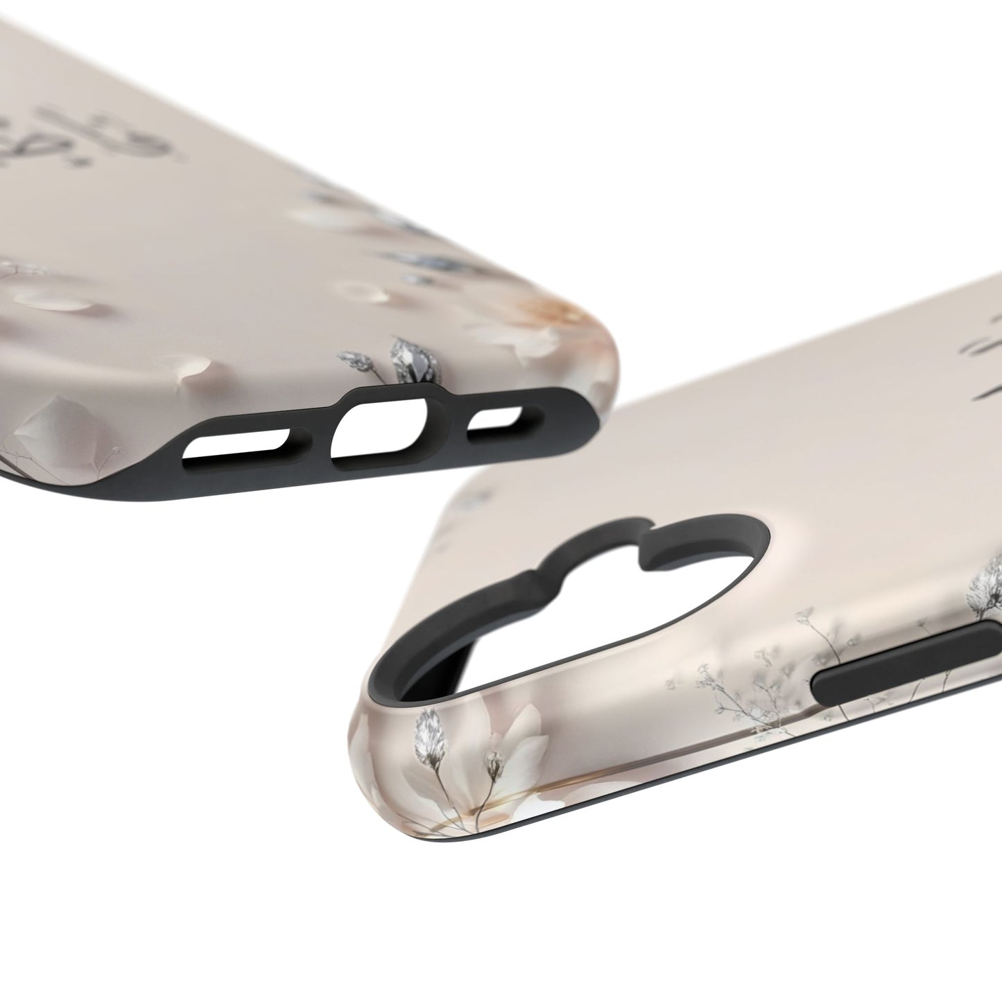 Personalized Magnetic Impact-Resistant Phone Case - Flower Design