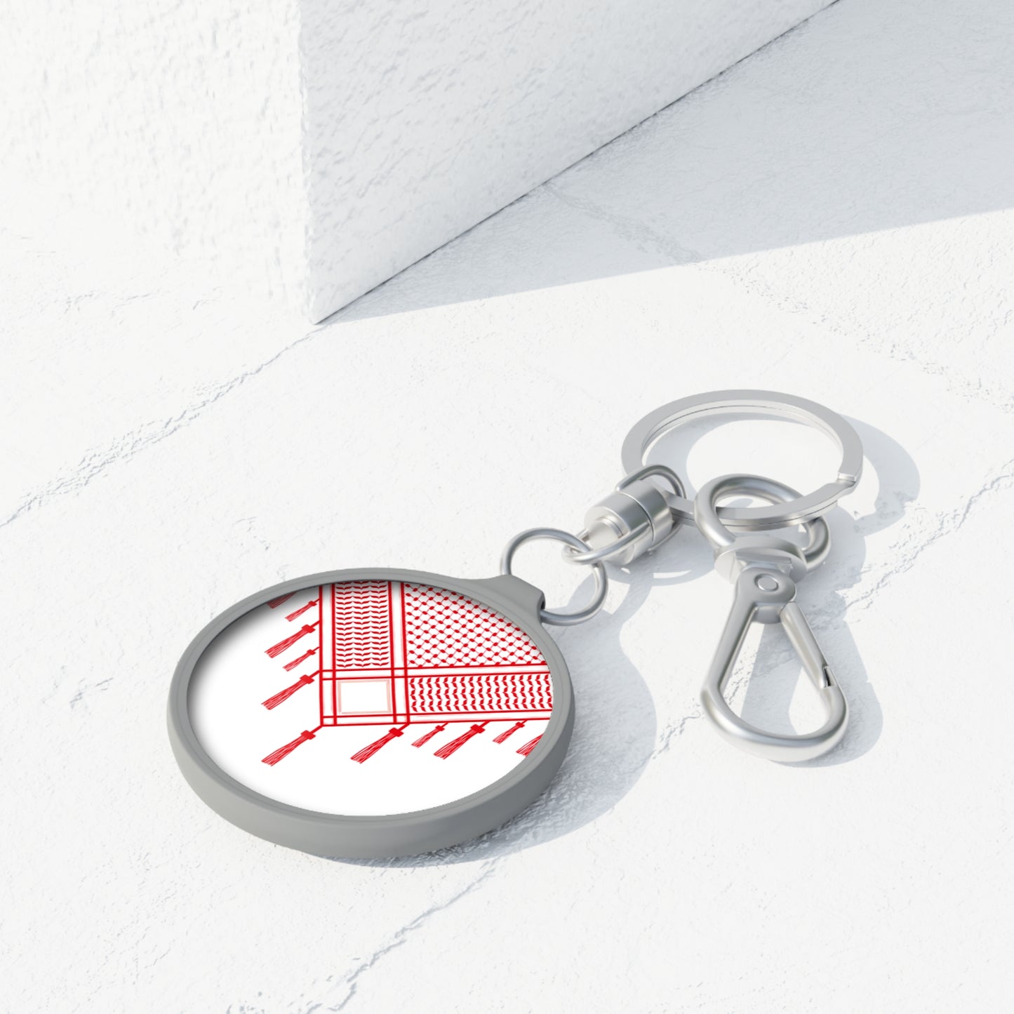 Shmagh Red and White Charm/ key ring - Perfect Gift