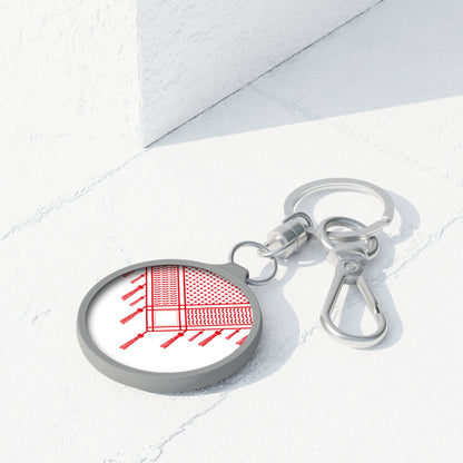 Shmagh Red and White Charm/ key ring - Perfect Gift