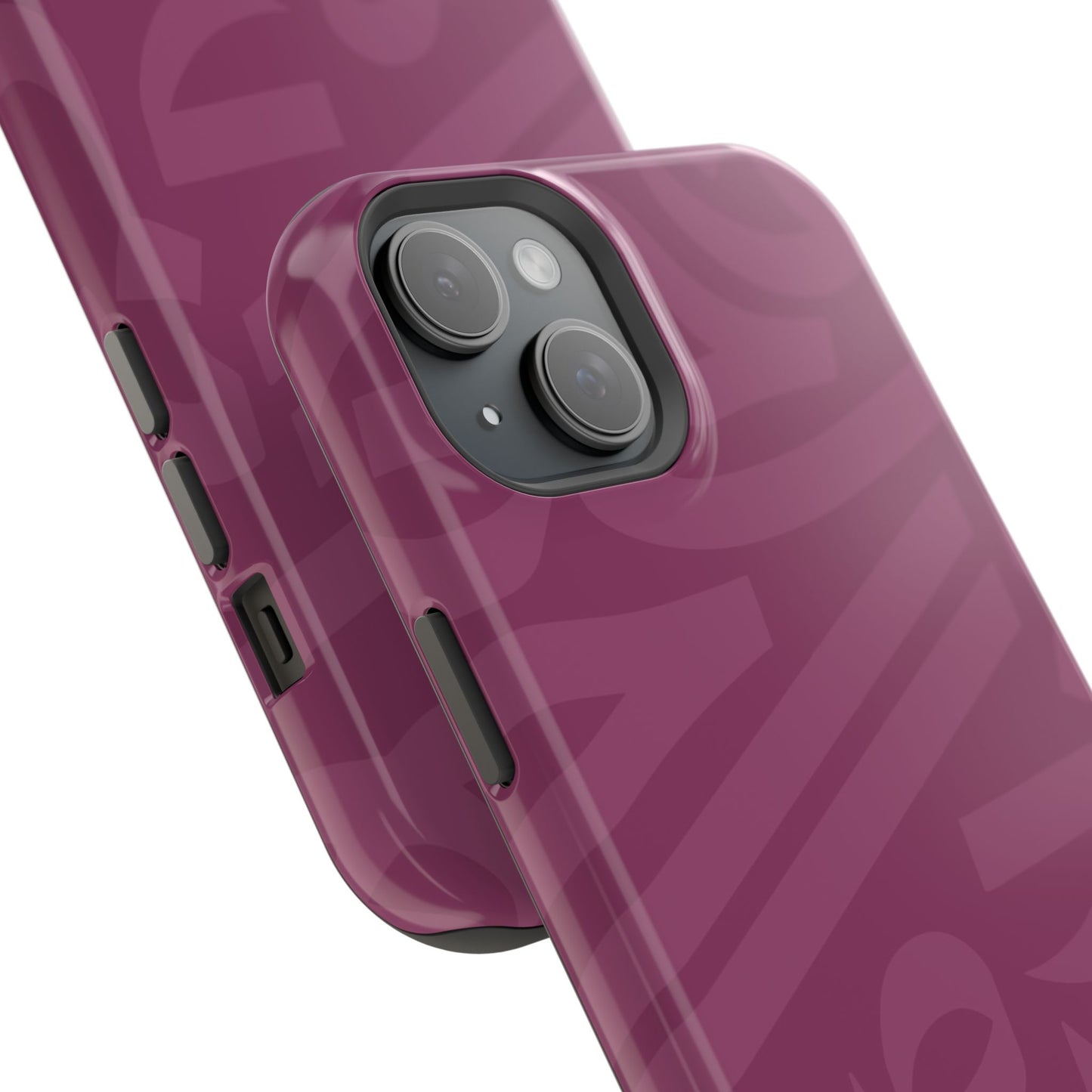 Pink calligraphy Design - Iphone Magnetic Tough Case