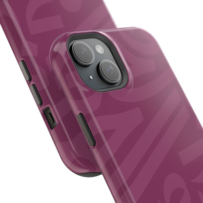 Pink calligraphy Design - Iphone Magnetic Tough Case