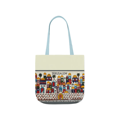 Jerusalem City  Tote Bag, 3-Color Straps