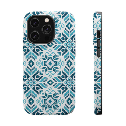 Teal Tatriz  Design - Iphone Magnetic Tough Case