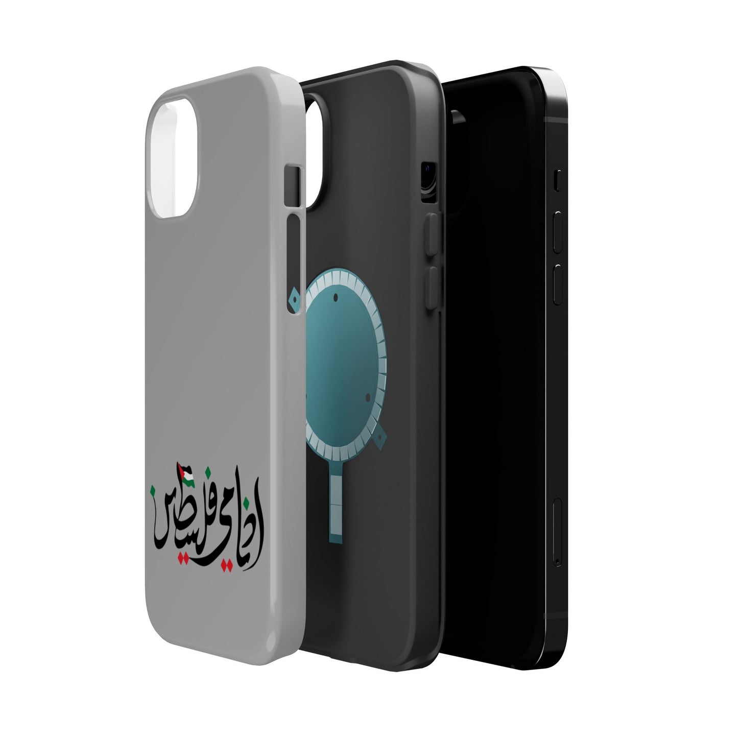 Ana Dami Filistini Grey Design - Iphone Magnetic Tough Case