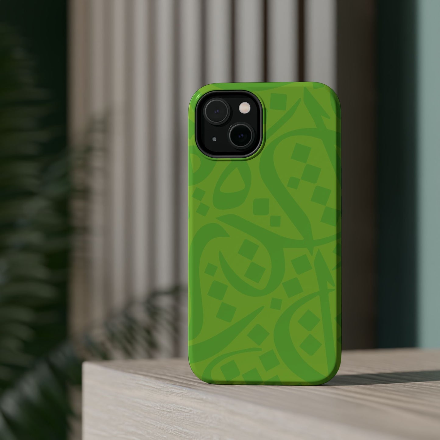 Green calligraphy Design - Iphone Magnetic Tough Case