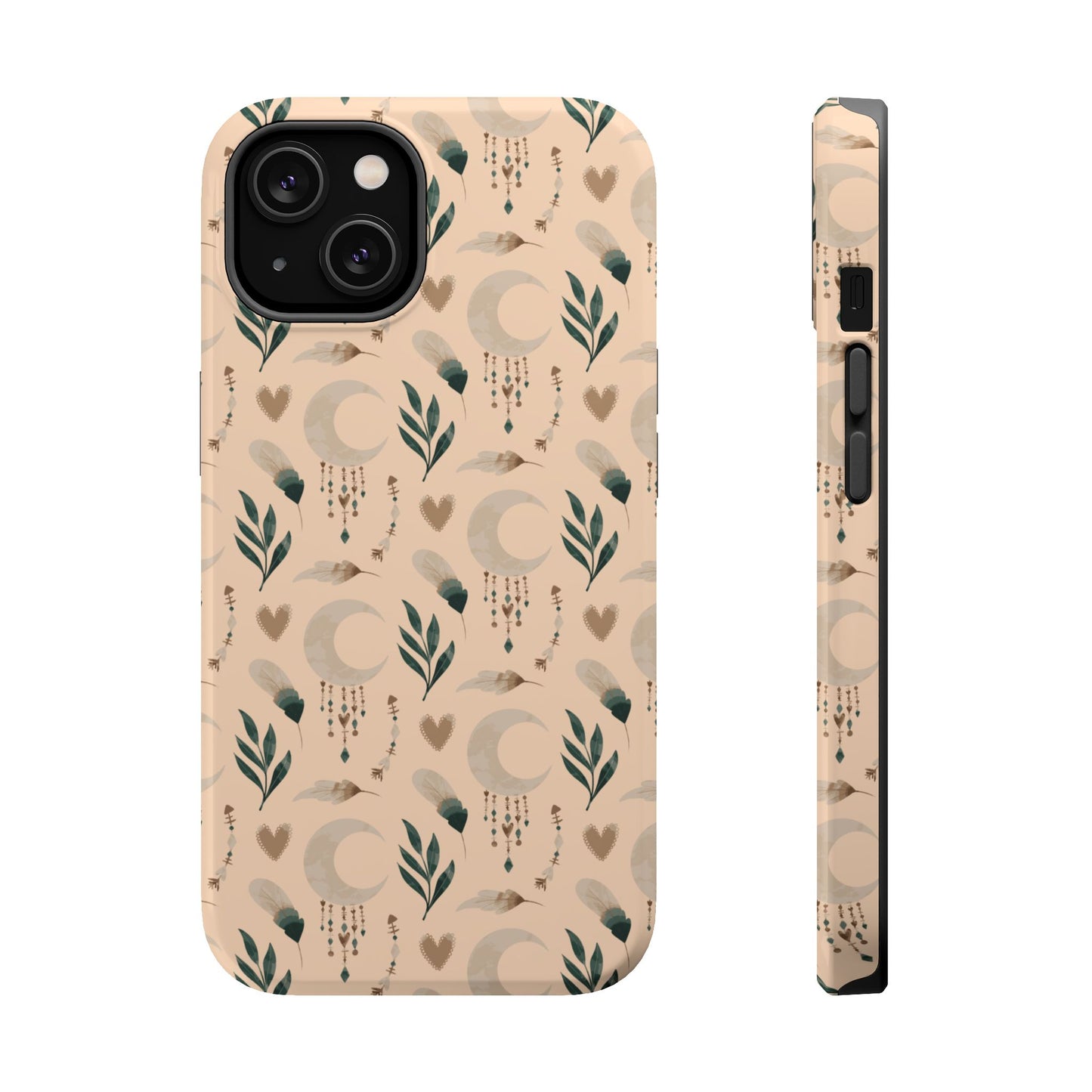 Crescent 🌙  and Hearts Design Iphone Magnetic Tough Cases