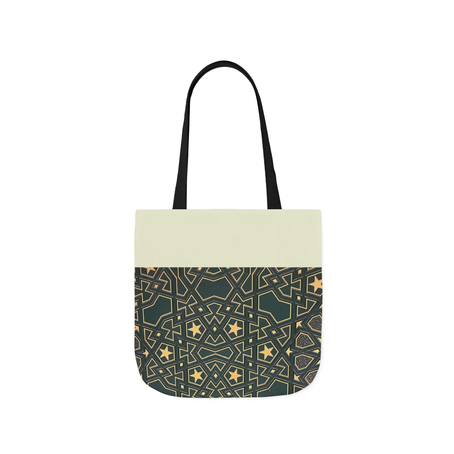 Masjid Al Haram Door Canvas Tote Bag, 2-Color Straps