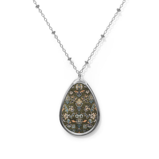 Elegant Oval Rawdah Necklace