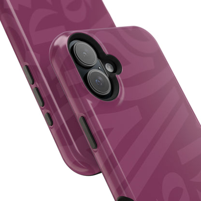 Pink calligraphy Design - Iphone Magnetic Tough Case