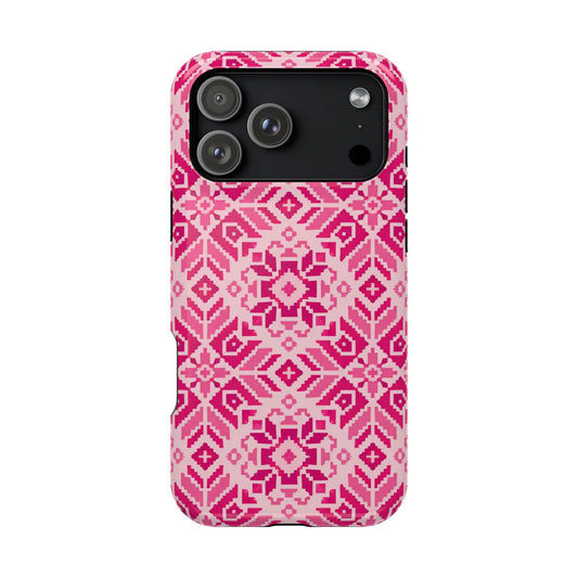 Pink Tatriz  Design - Iphone Magnetic Tough Case