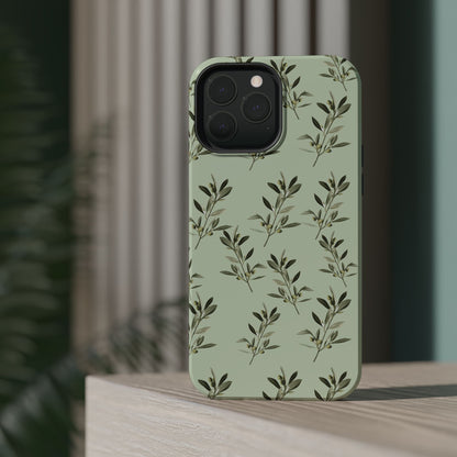 Olive 🫒 branches  - Iphone Magnetic Tough Case