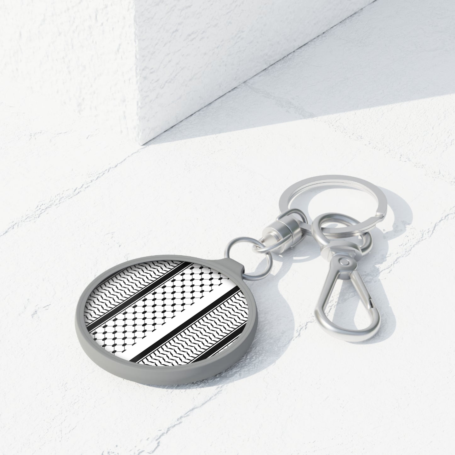 Black and White Kufie charm/ key ring - Perfect Gift