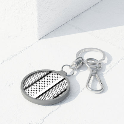 Black and White Kufie charm/ key ring - Perfect Gift
