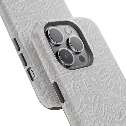 White Arabic calligraphy letters - Iphone Magnetic Tough Case