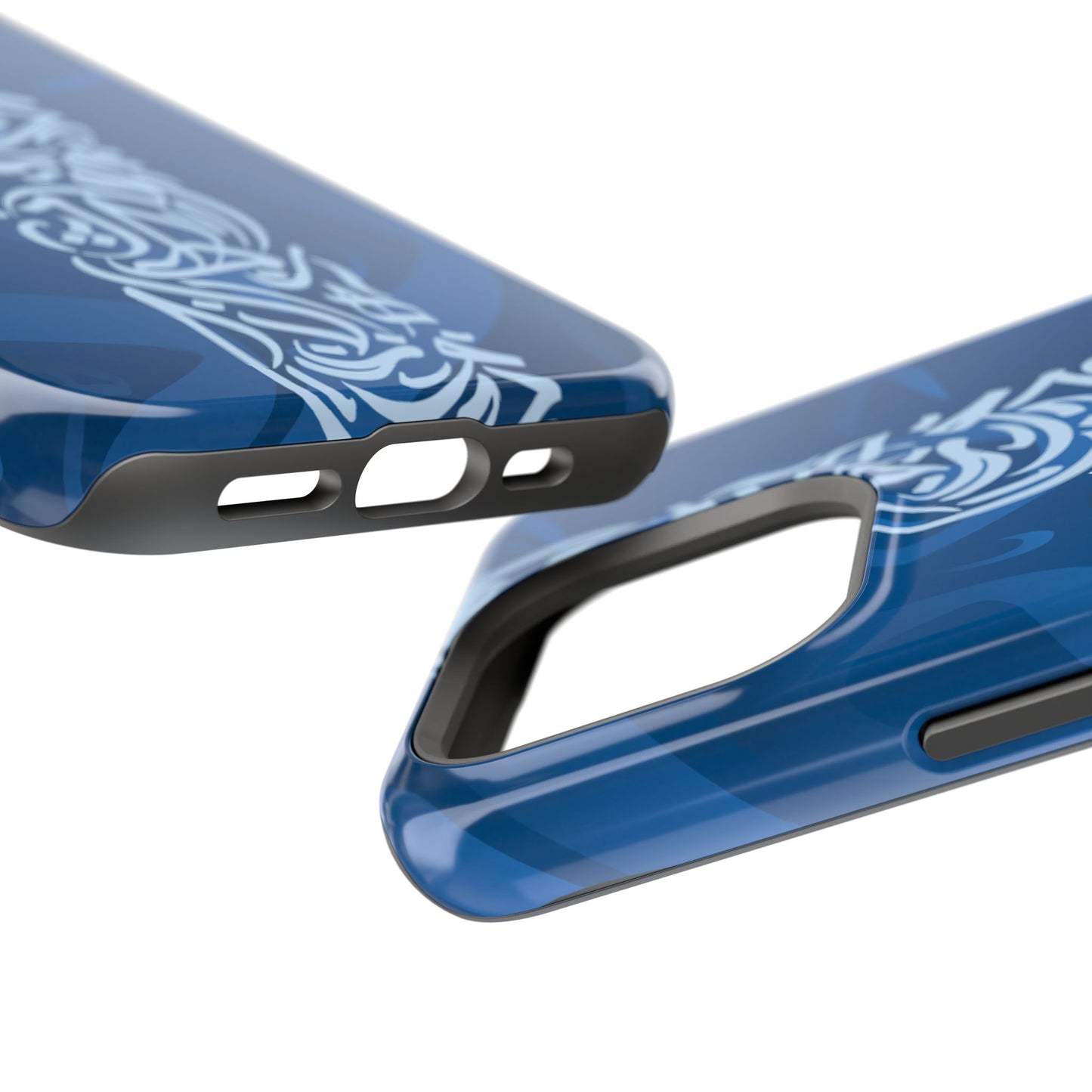 Arabic Blue Calligraphy Design Iphone Magnetic Tough Case