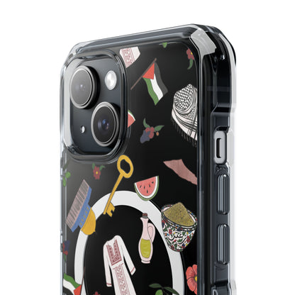 Palestinian Symbols MagSafe Clear Phone Case