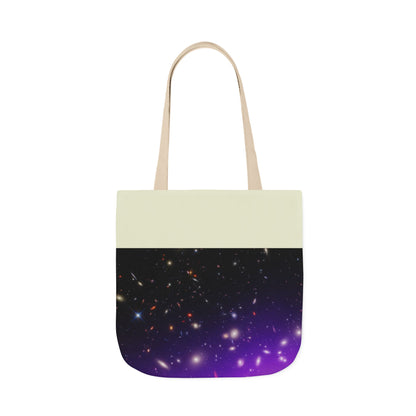 Galaxy Cluster Canvas Tote Bag, 2-Color Straps