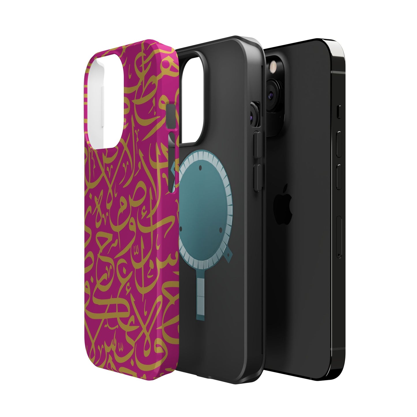 Pink and Gold Arabic Letters  Iphone Magnetic Tough Cases
