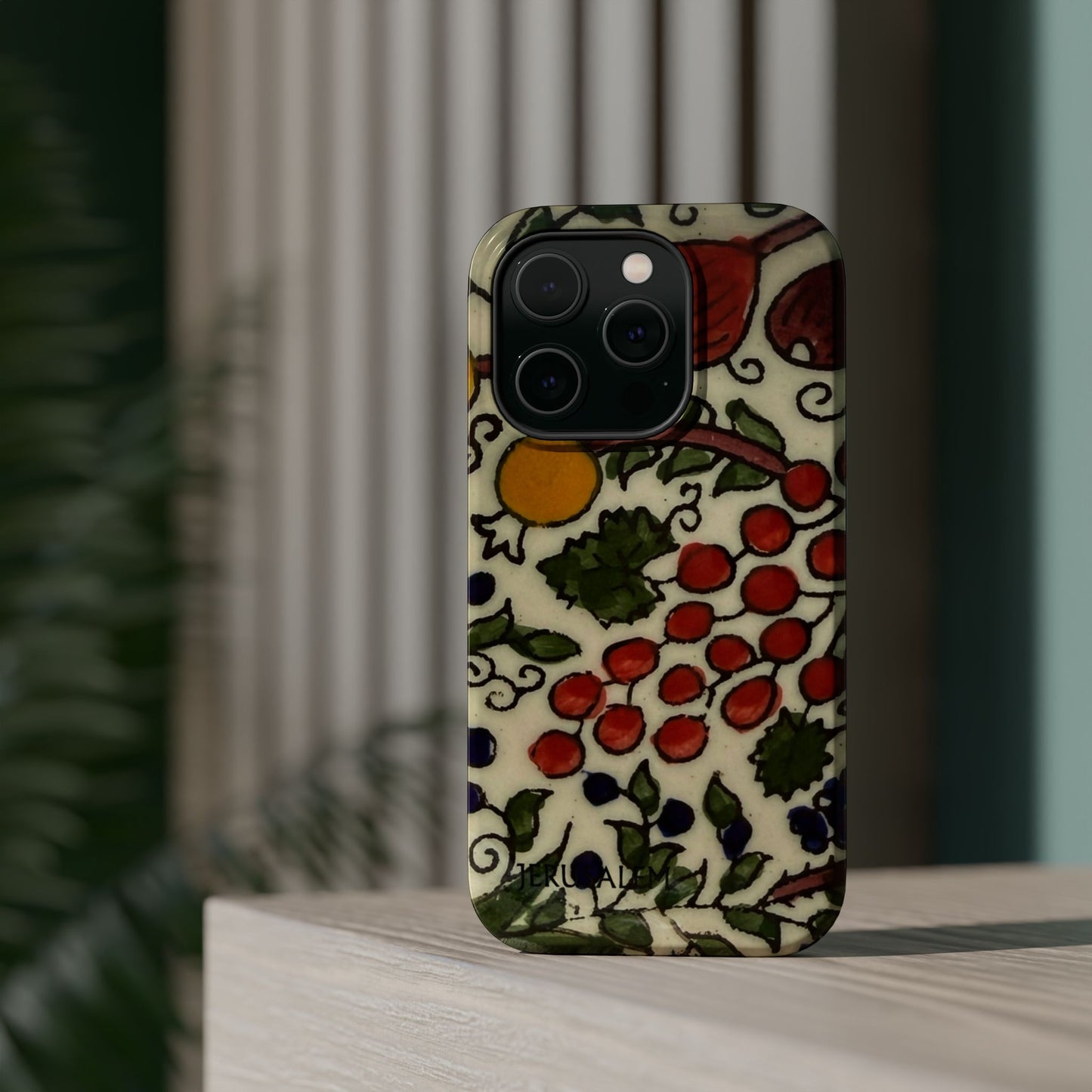 Jerusalem City Fruits Design Iphone Magnetic Tough Case