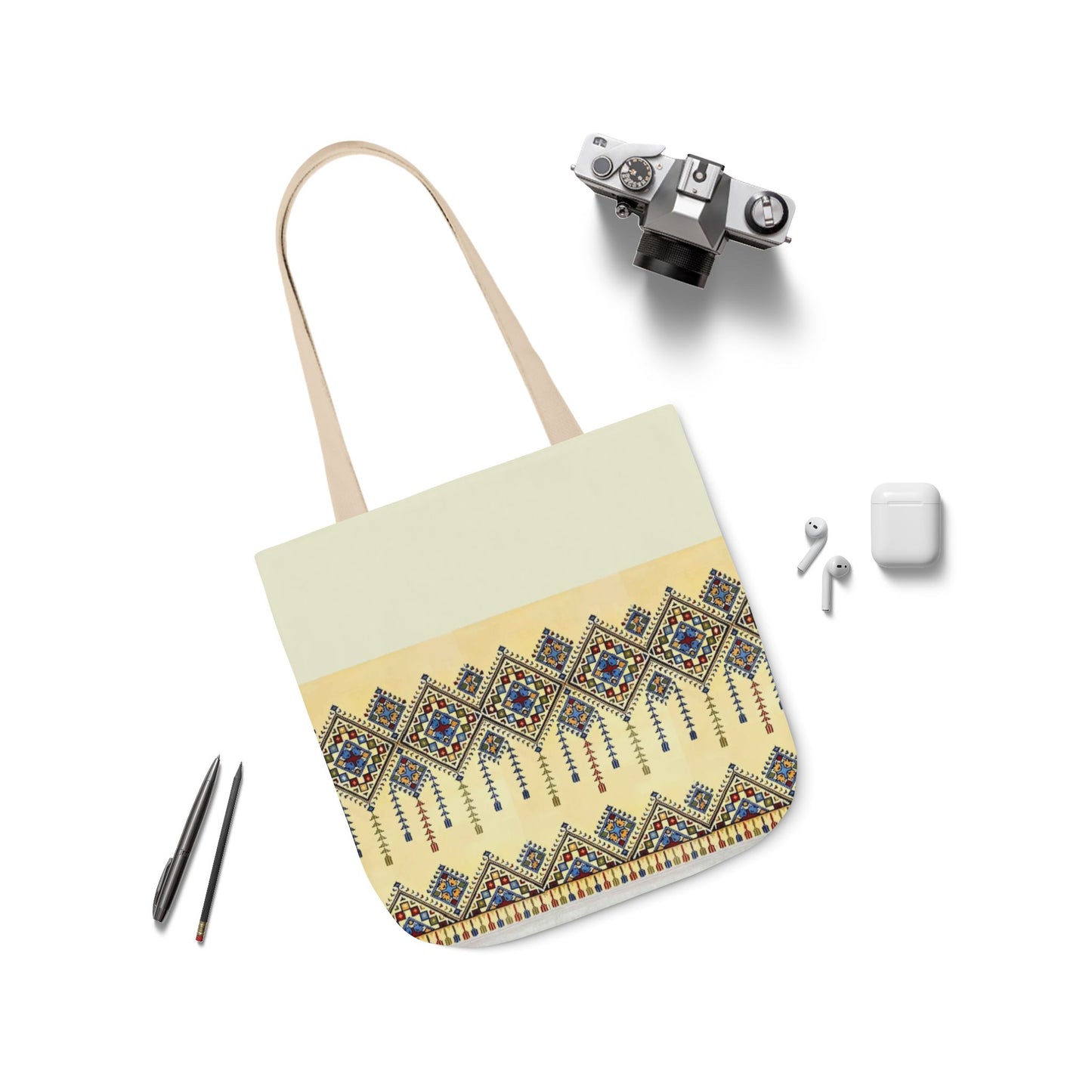 Tatriz Design Tote Bag, 2-Color Straps
