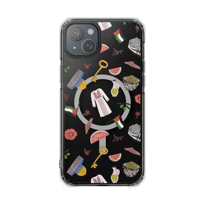 Palestinian Symbols MagSafe Clear Phone Case