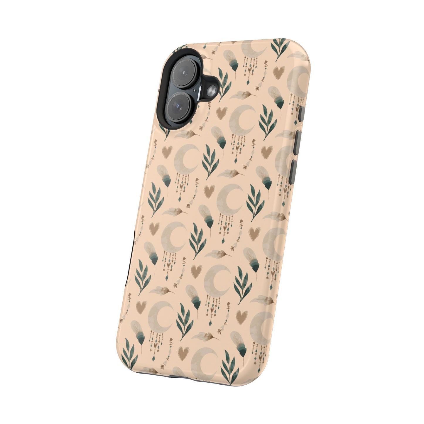 Crescent 🌙  and Hearts Design Iphone Magnetic Tough Cases