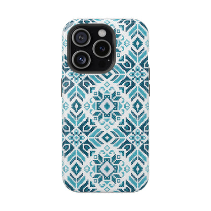 Teal Tatriz  Design - Iphone Magnetic Tough Case