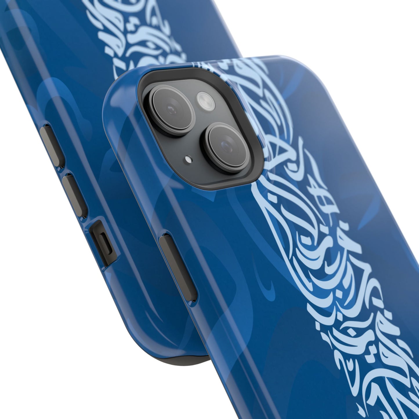 Arabic Blue Calligraphy Design Iphone Magnetic Tough Case