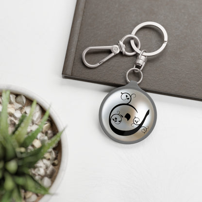 Noon “N” “ن“ Arabic monogram charm/ key ring - Perfect Gift