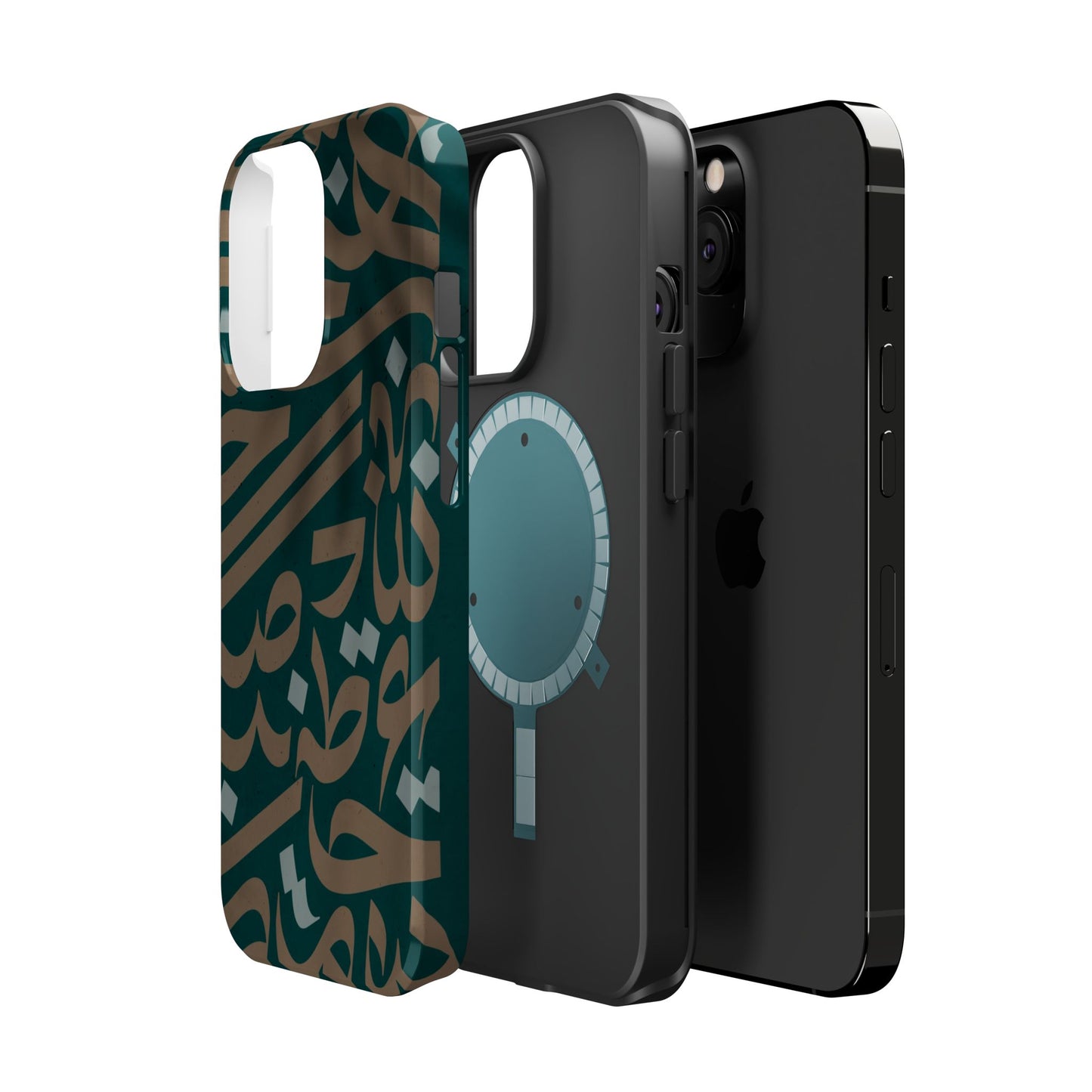 Gold and Green Arabic Calligraphy Design - Iphone Magnetic Tough Case