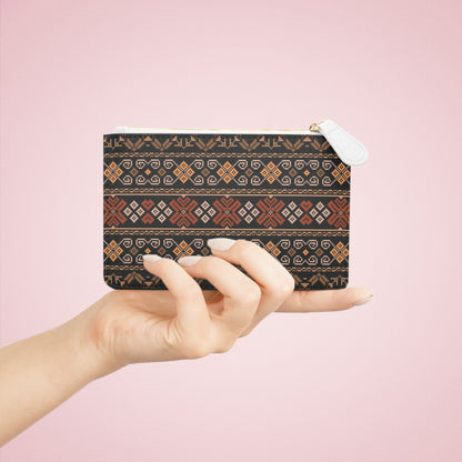 Red Rose 🌹 geometric design Mini Clutch Bag