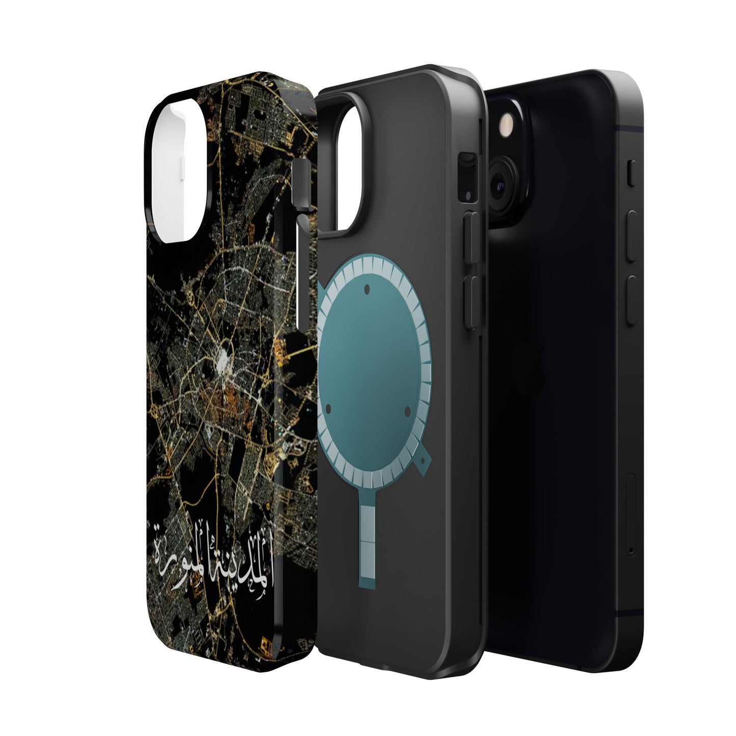 Al Madina Munawarah from Space - City of Lights- Iphone Magnetic Tough Cases