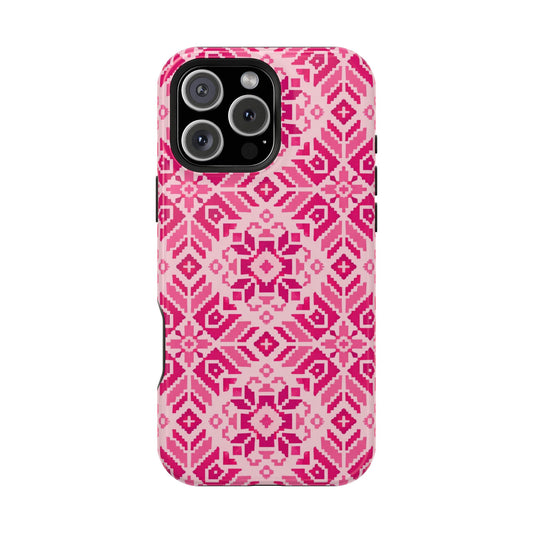 Pink Tatriz  Design - Iphone Magnetic Tough Case