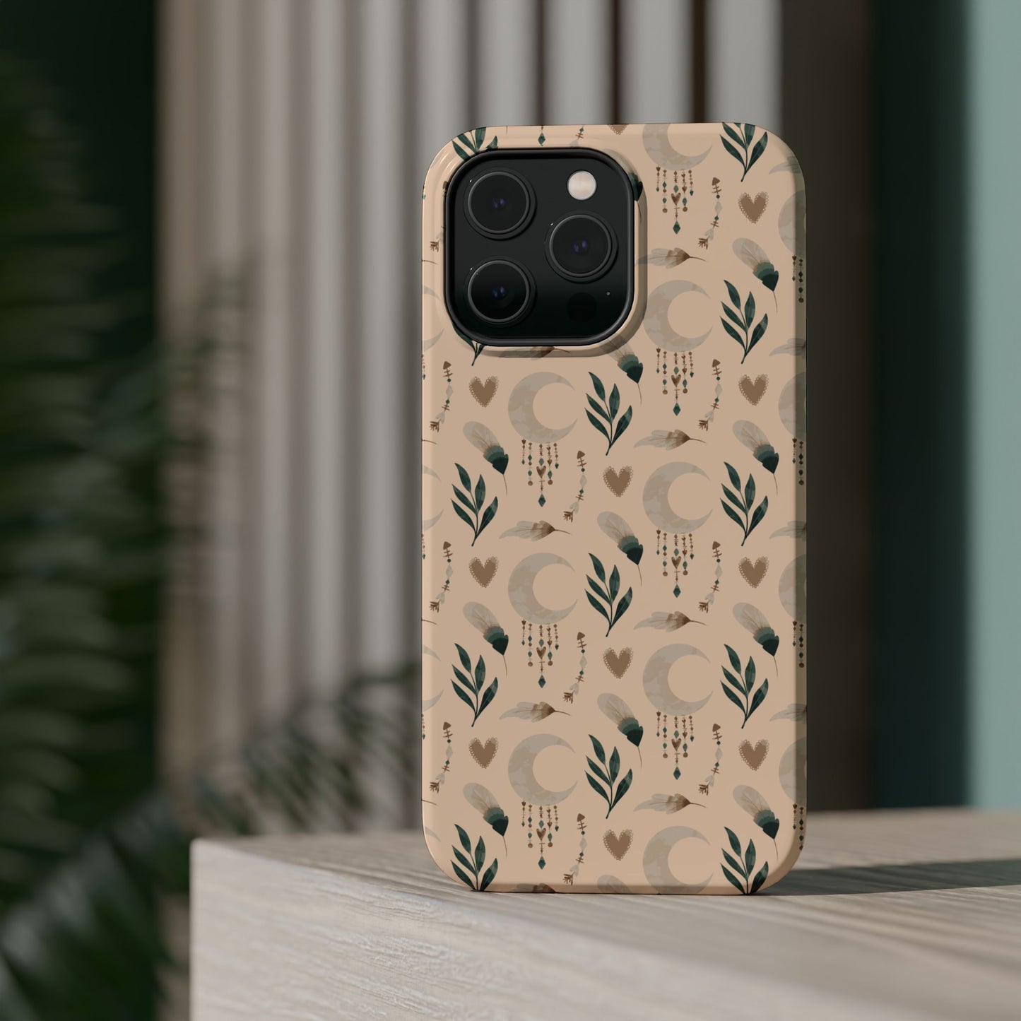 Crescent 🌙  and Hearts Design Iphone Magnetic Tough Cases