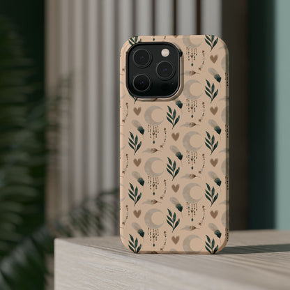 Crescent 🌙  and Hearts Design Iphone Magnetic Tough Cases