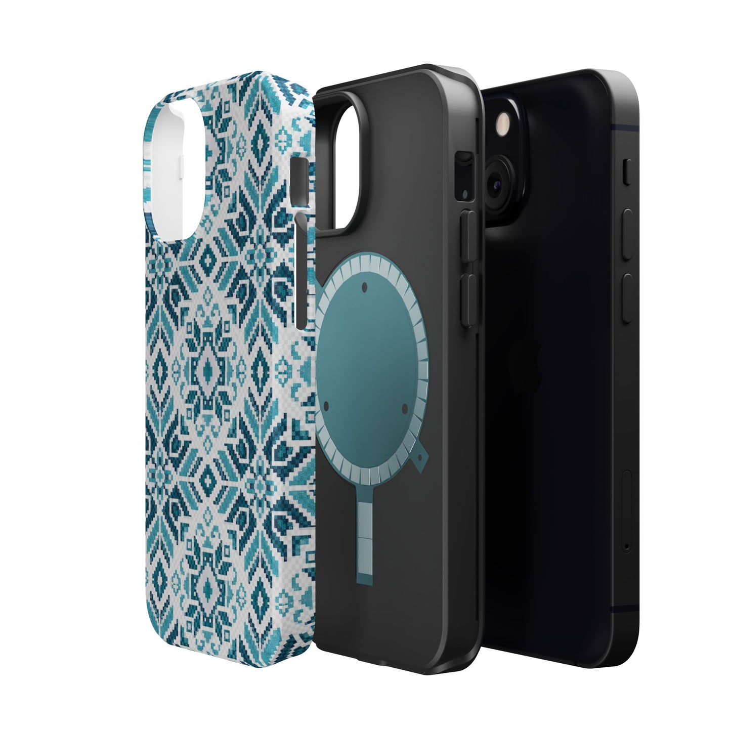 Teal Tatriz  Design - Iphone Magnetic Tough Case
