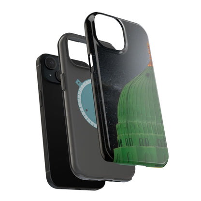 Green Dome  Design Iphone Magnetic Tough Cases