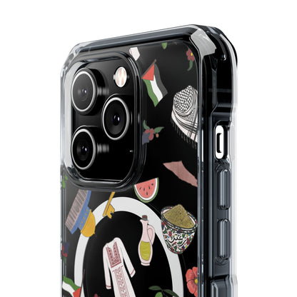 Palestinian Symbols MagSafe Clear Phone Case