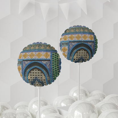 Aqsa Heart-Circle Shaped Decorative Balloon - 11" Star Pattern