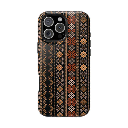 Floral Tatriz geometric Design - Iphone Magnetic Tough Case