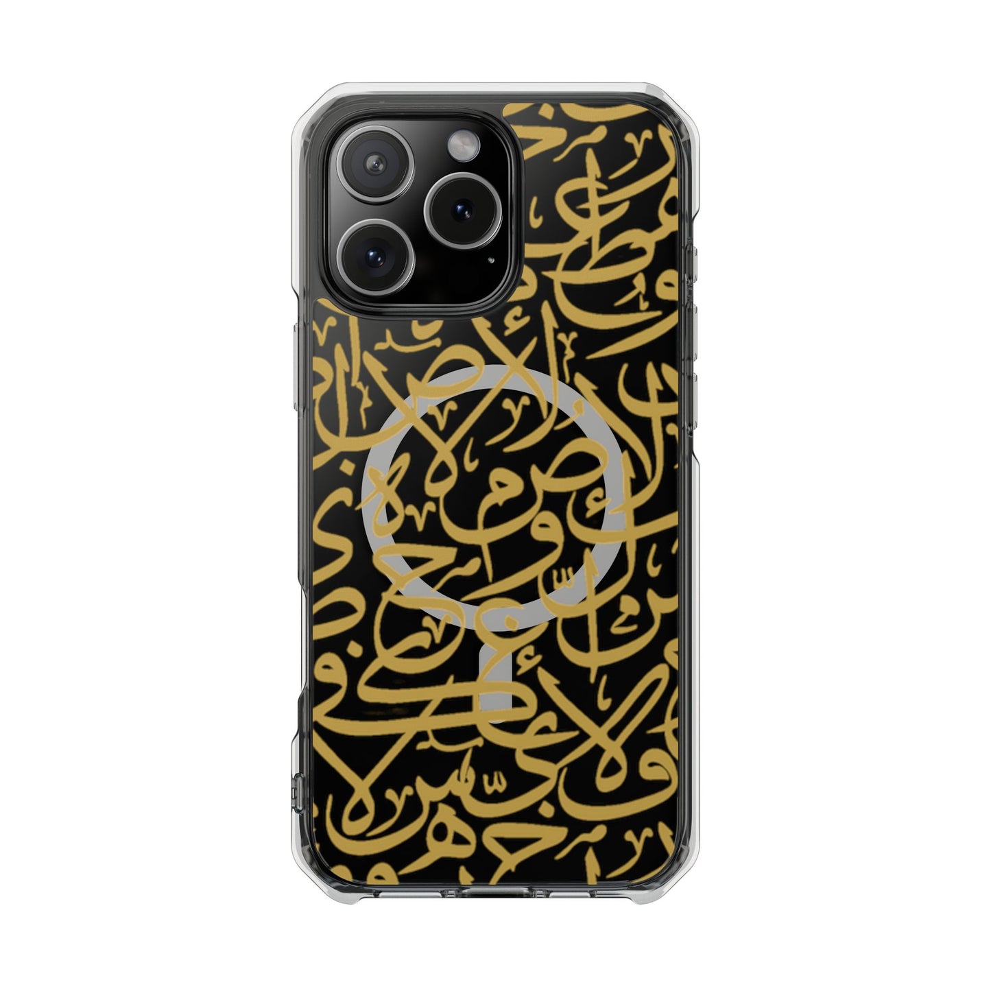 Golden Arabic calligraphy Letters  MagSafe Clear Phone Case