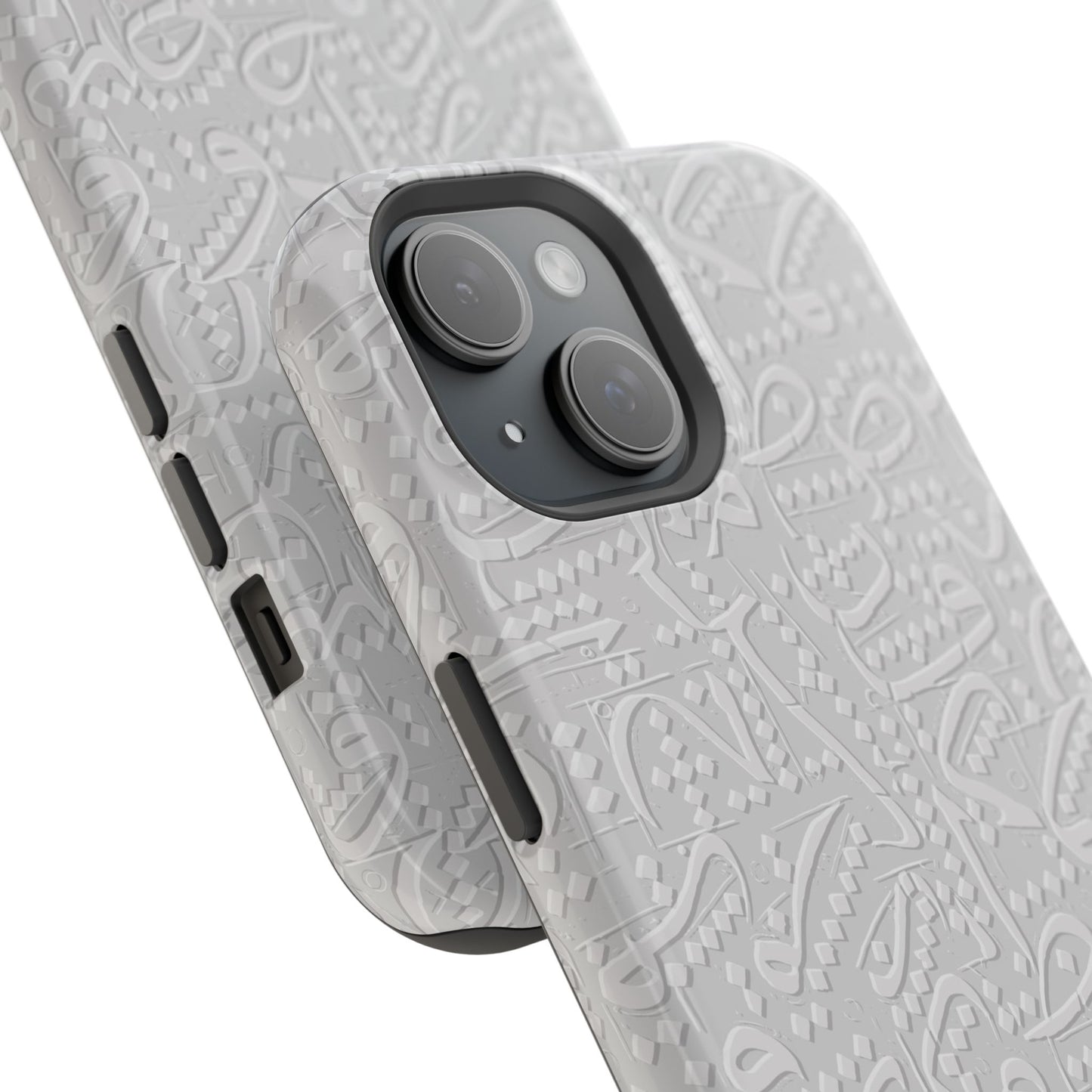 White Arabic calligraphy letters - Iphone Magnetic Tough Case