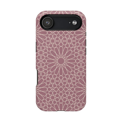 Pink Flower 🌸 Geometric Design Iphone Magnetic Tough Case