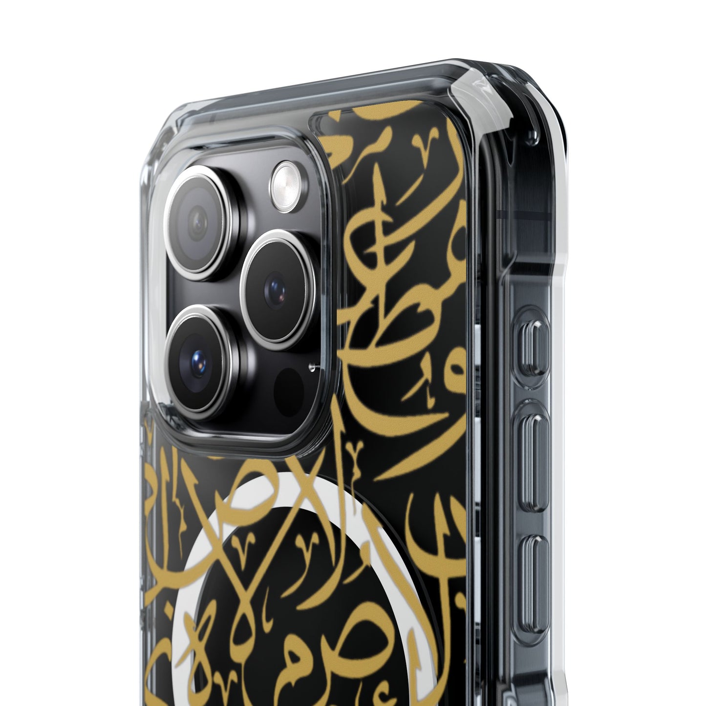 Golden Arabic calligraphy Letters  MagSafe Clear Phone Case