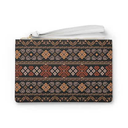 Tabriz Red Rose  Themed Clutch Bag, Stylish Purse