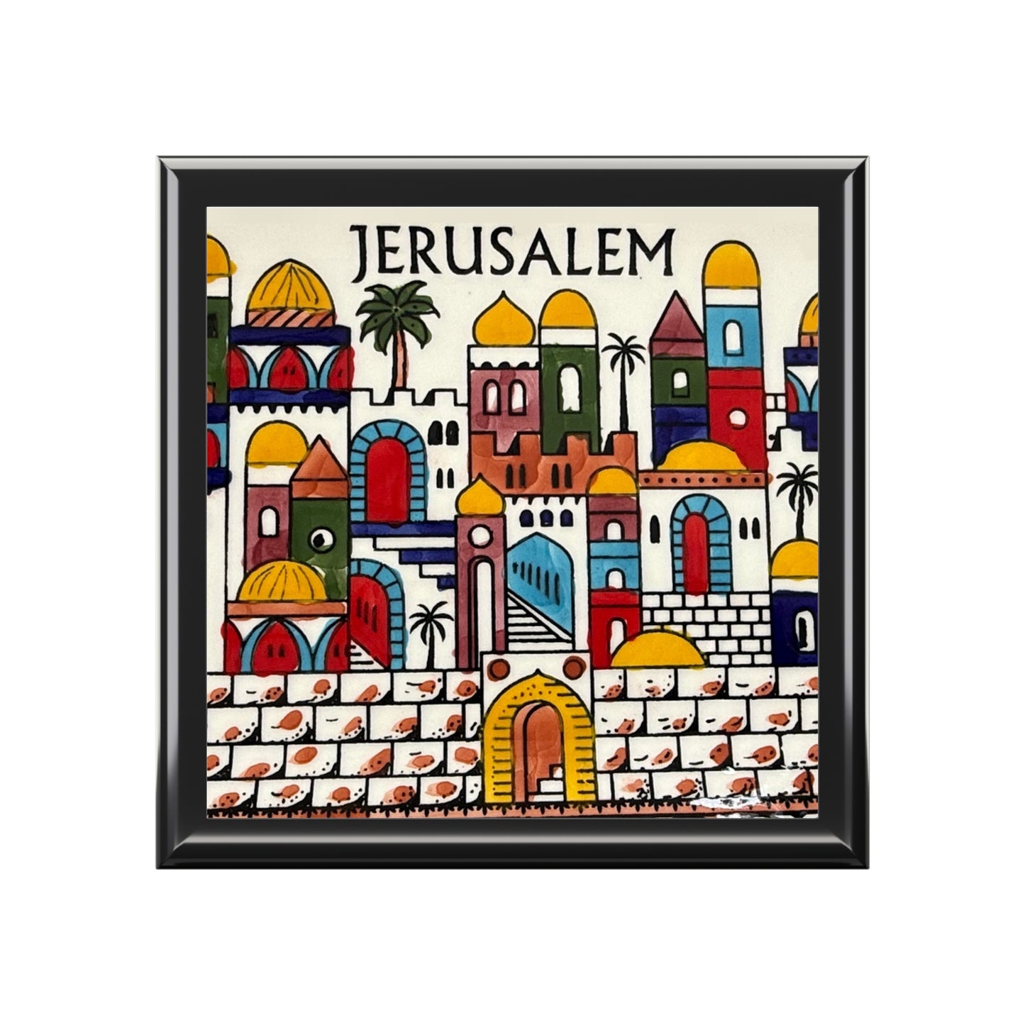 Jerusalem - Artistic Jewelry Box with Floral Design | Perfect Gift for Special Occasions