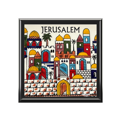 Jerusalem - Artistic Jewelry Box with Floral Design | Perfect Gift for Special Occasions