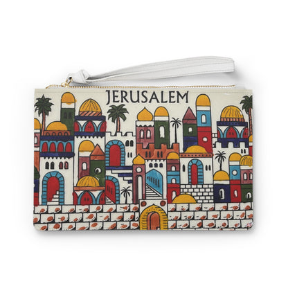 Large* Jerusalem City Themed Clutch Bag, Stylish Purse